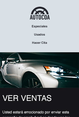 Auto Dealership template - Mobile