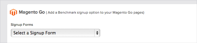 Benchmark Magento Go Integration